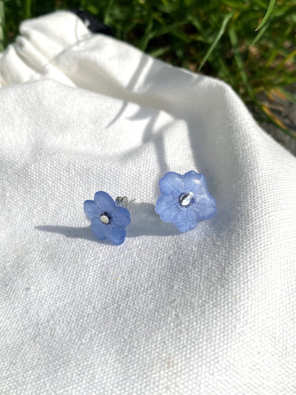 FORGLEMMEGEI øredobber, ekte tørkede blomster - Øredobber KNASK