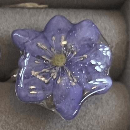 FORGLEMMEGEI ring - ekte tørket blomst - Ringer KNASK
