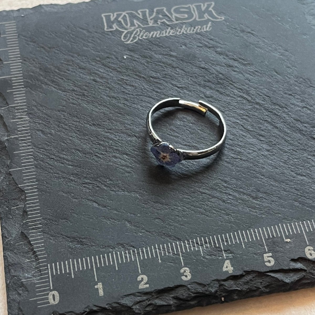 FORGLEMMEGEI ring - ekte tørket blomst - Ringer KNASK