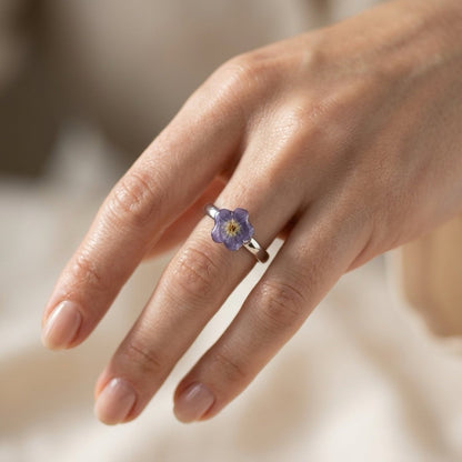 FORGLEMMEGEI ring - ekte tørket blomst - Ringer KNASK