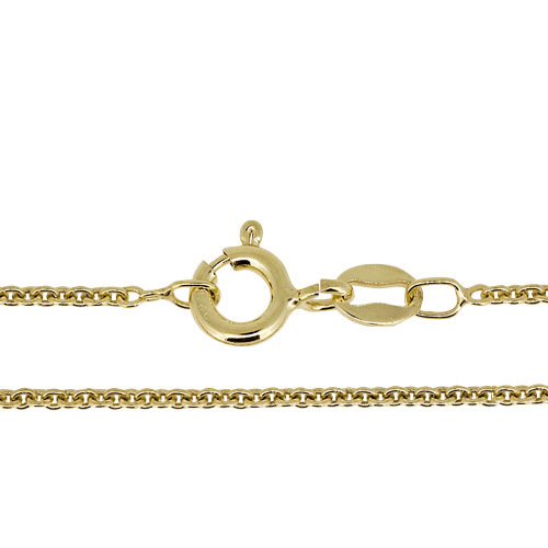FORGYLT SØLVKJEDE, 42 - 45 cm, 925 sterling sølv - Materialer KNASK