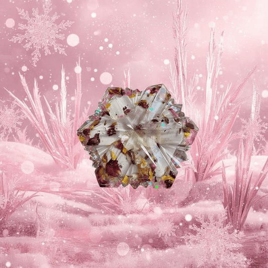 Frost smykkeskrin, rosa med blomsterblader - Interiør KNASK