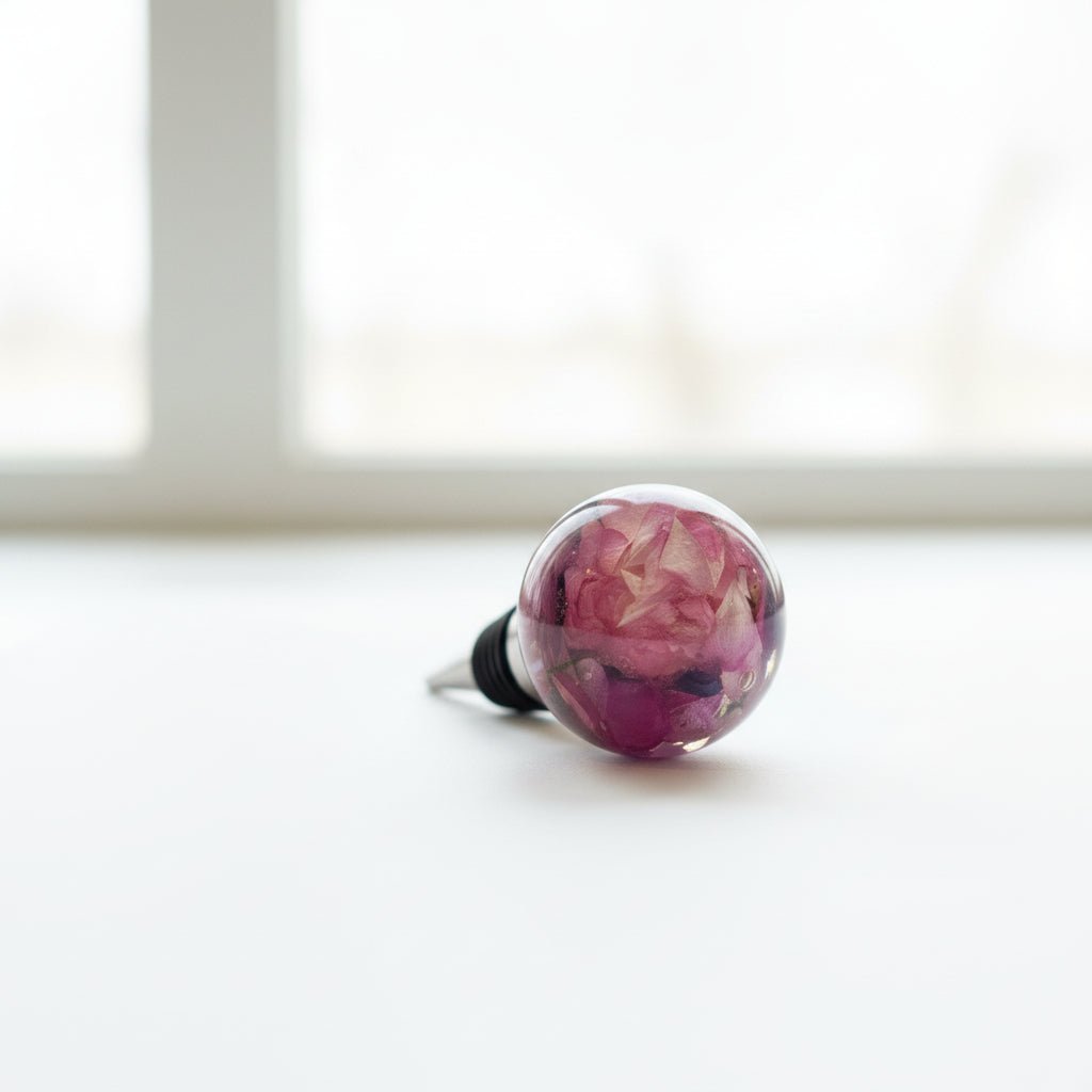 HAGEPERLE vinstopper, ekte tørkede blomster - Interiør KNASK