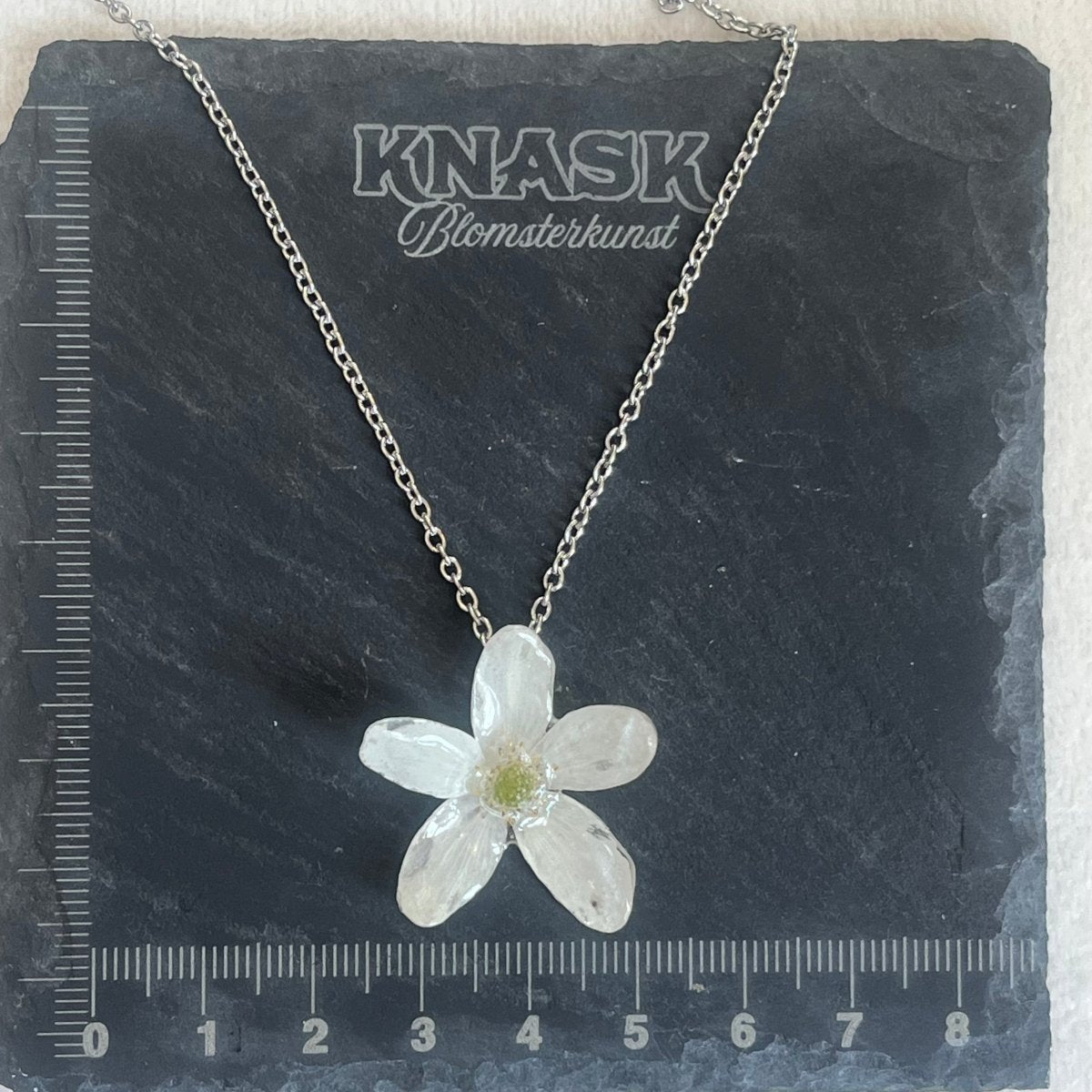 HVITVEIS smykke - ekte tørket blomst - Smykke KNASK