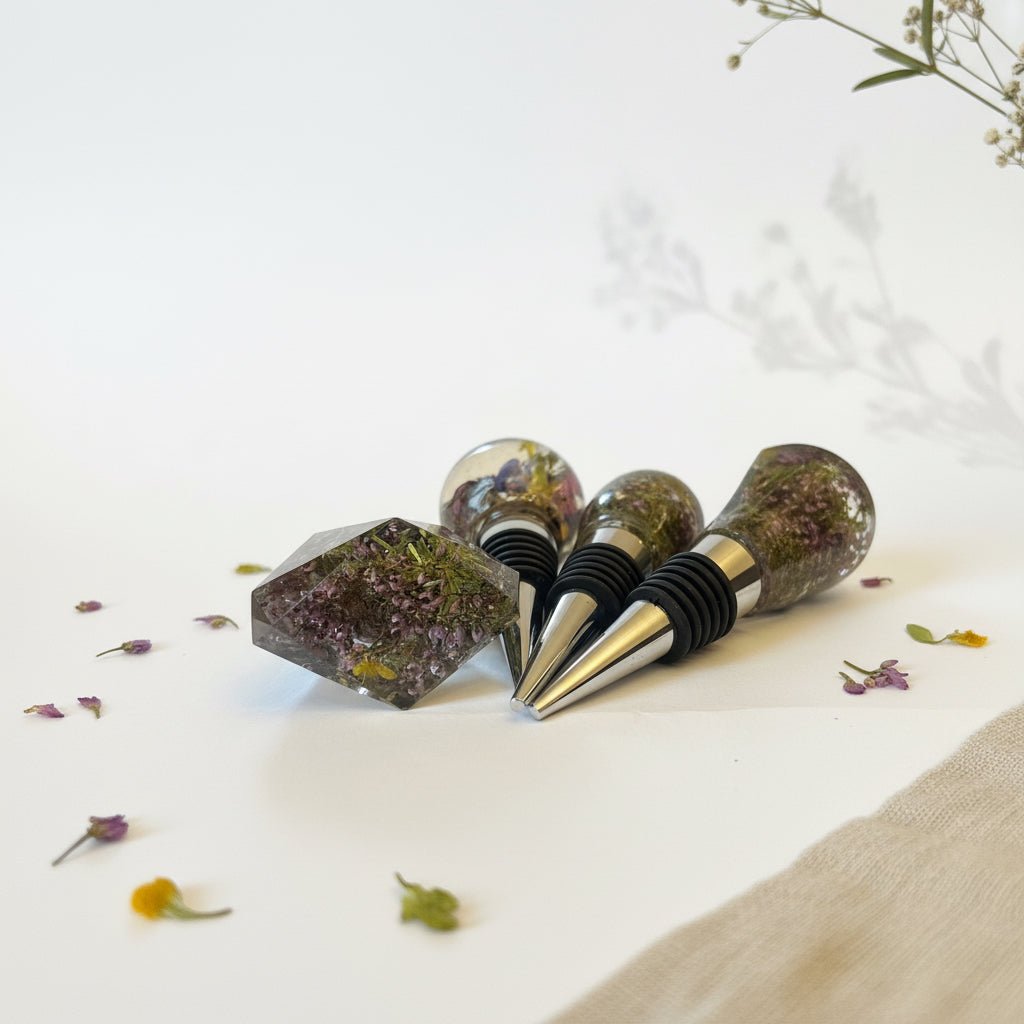 HYTTEKOS vinstopper, ekte tørkede blomster og planter - KNASK