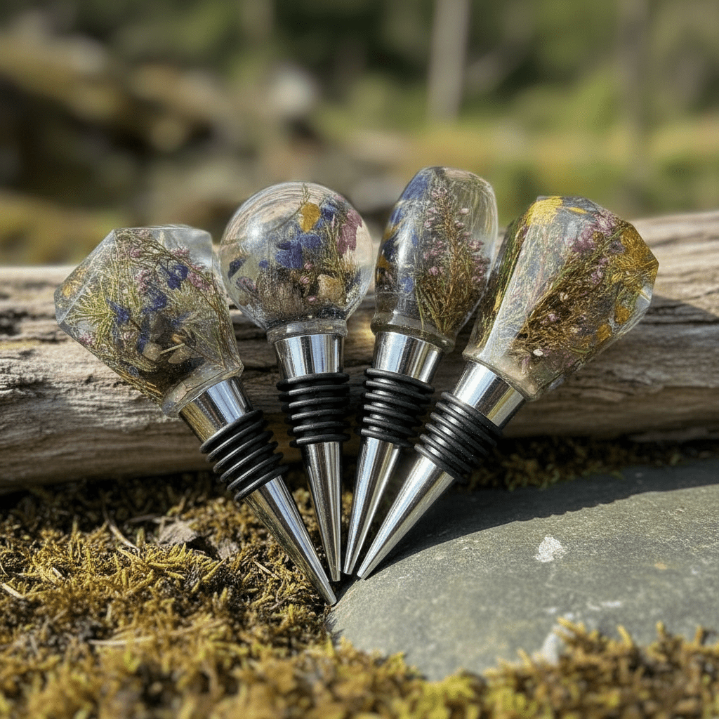 HYTTEKOS vinstopper, ekte tørkede blomster og planter - KNASK