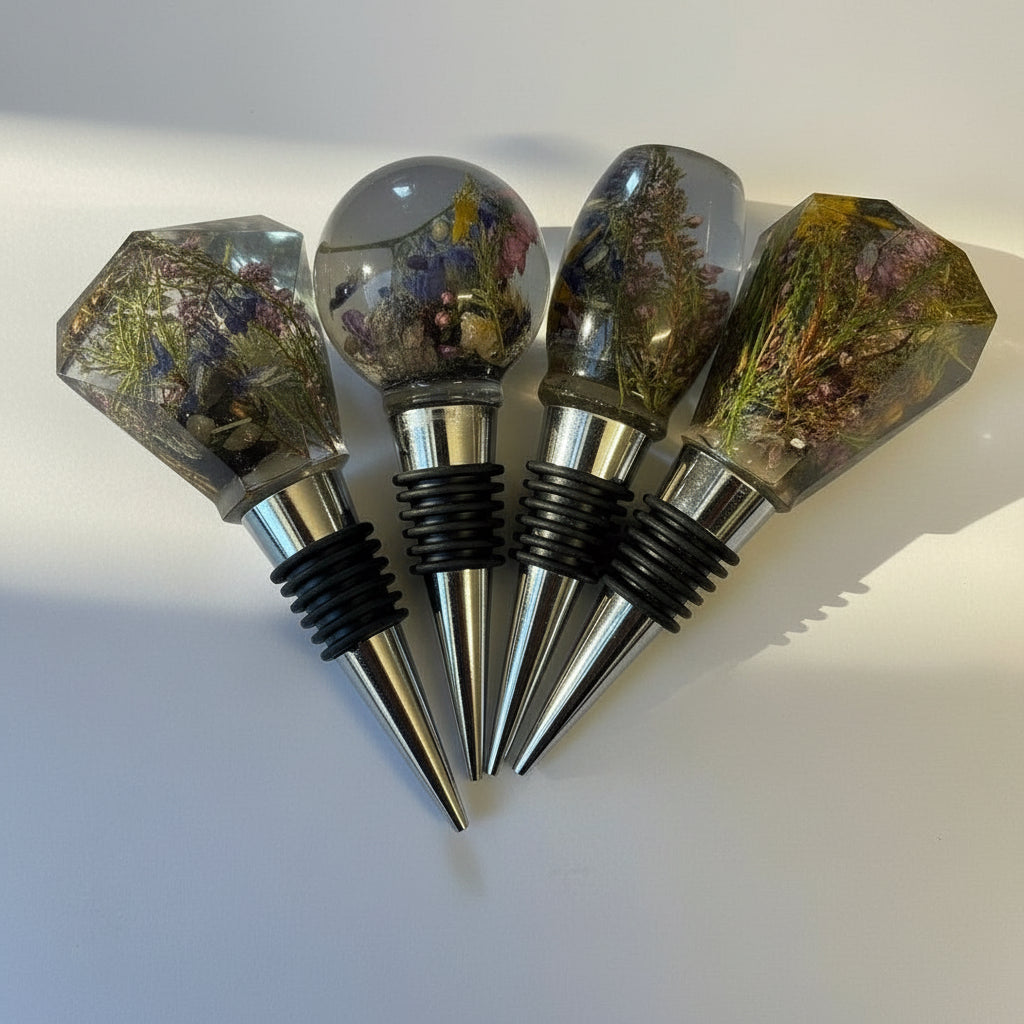 HYTTEKOS vinstopper, ekte tørkede blomster og planter - KNASK