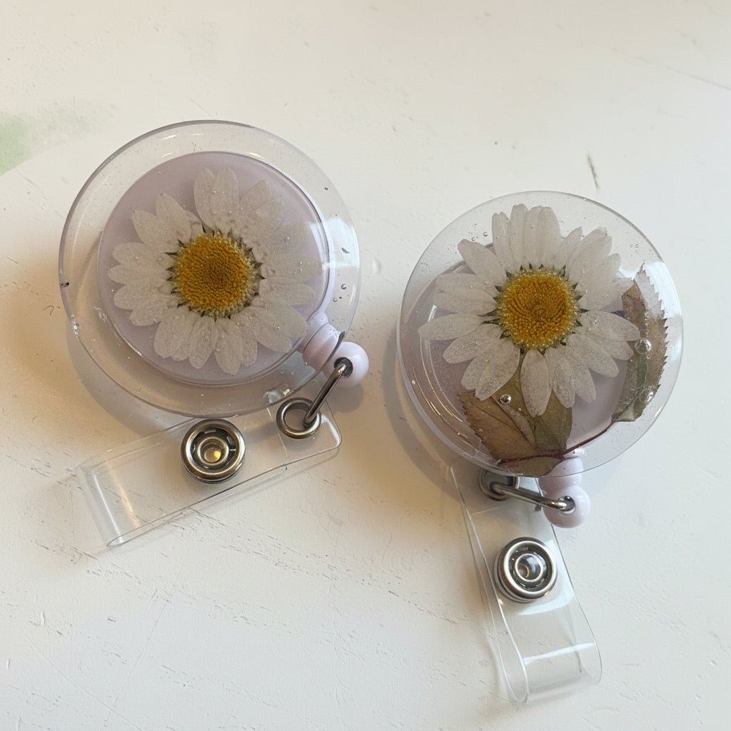 ID - KORT - HOLDER - ekte tørkede blomster - KNASK