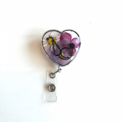 ID - KORT - HOLDER - ekte tørkede blomster - KNASK