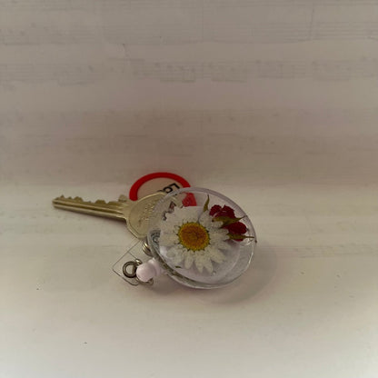 ID - KORT - HOLDER - ekte tørkede blomster - KNASK