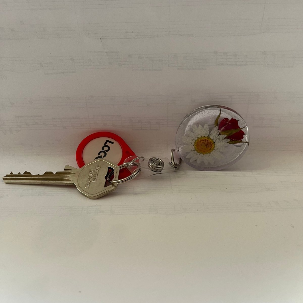 ID - KORT - HOLDER - ekte tørkede blomster - KNASK