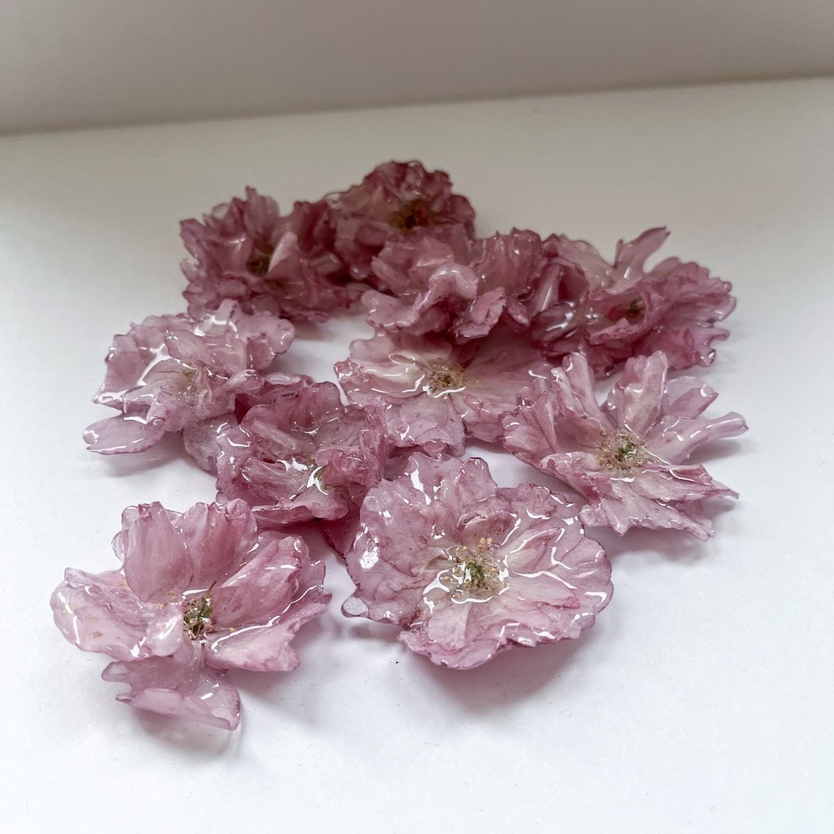 KIRSEBÆRBLOMST skulpturer, 3D - tørket blomst (kundedesign) - Interiør KNASK