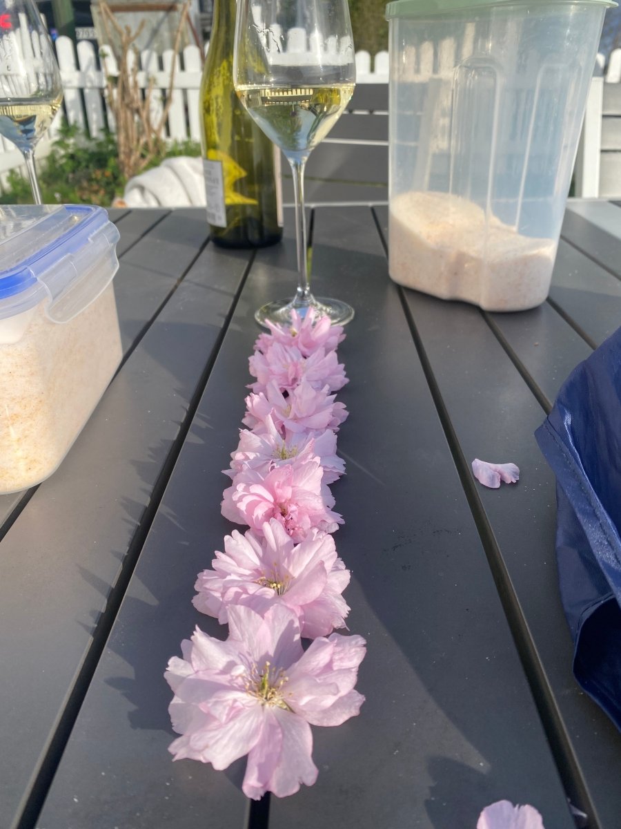 KIRSEBÆRBLOMST skulpturer, 3D - tørket blomst (kundedesign) - Interiør KNASK