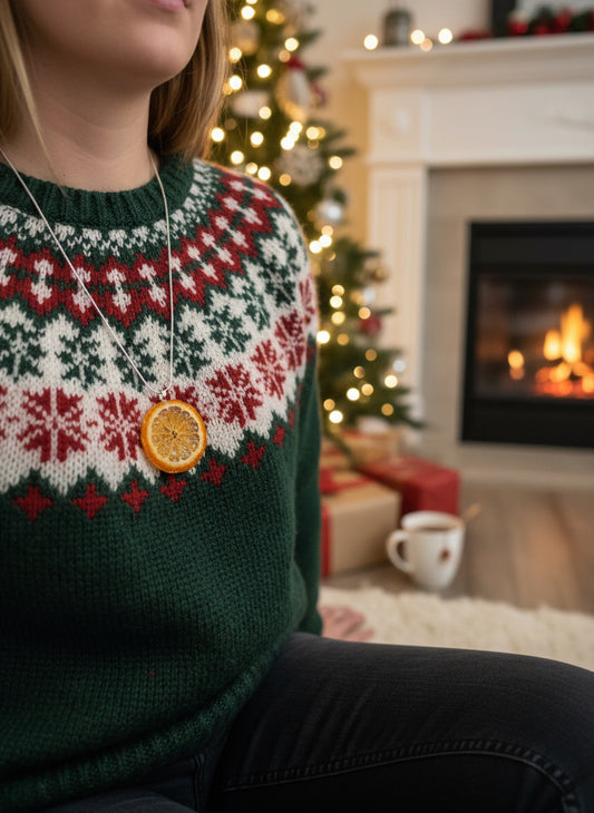 KLEMENTIN fruktsmykke, ekte tørket frukt - KNASK