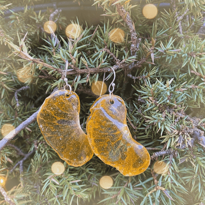 KLEMENTIN øredobber, ekte tørket frukt - Øredobber KNASK