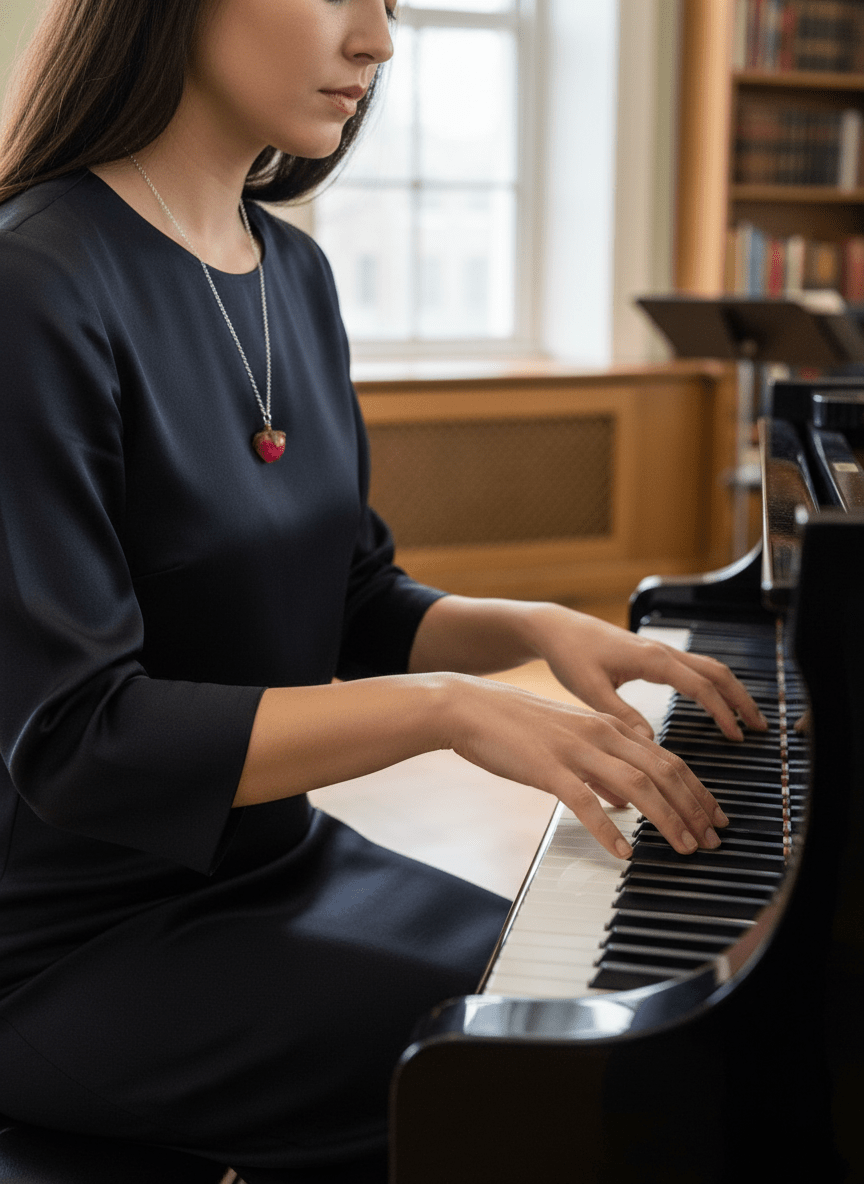 KNÆSJ ROSA ROSE blomstersmykke, ekte tørket blomst, 925 sølvkjede - Smykke KNASK