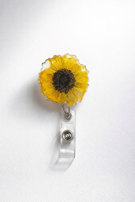 KNASK ID - kortholder - ekte tørkede blomster - Brosje KNASK