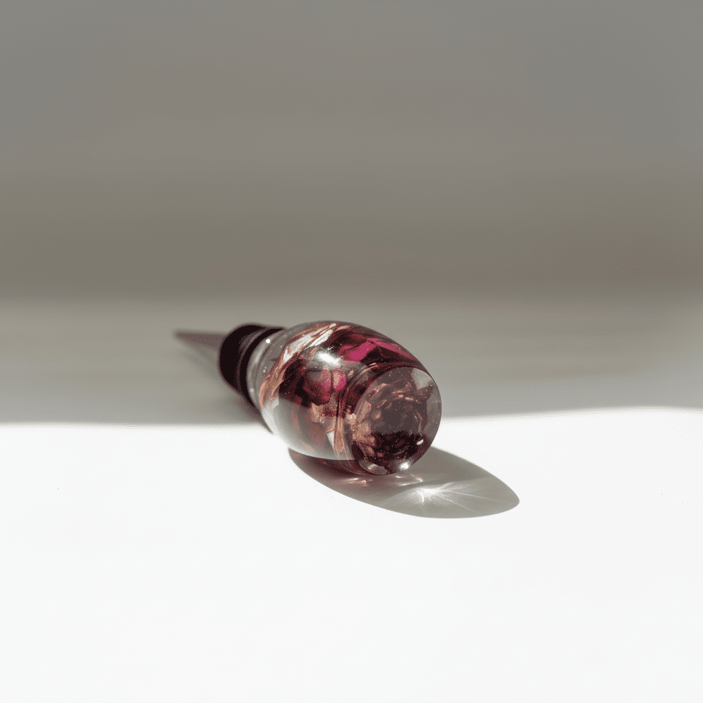 LILLA EVIGHETSBLOMST vinstopper, ekte tørket blomst - Interiør KNASK