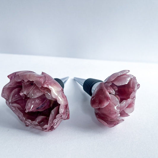 LILLA TULIPAN 3D vinstopper, tørket blomst - Interiør KNASK