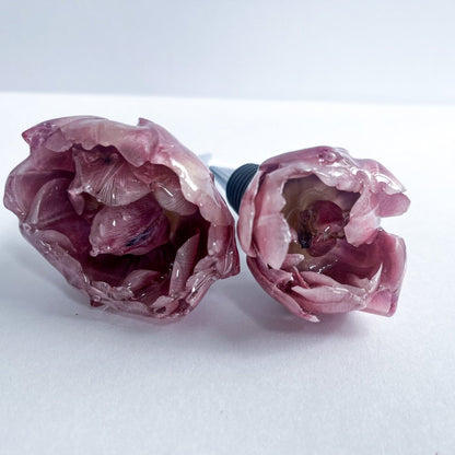 LILLA TULIPAN 3D vinstopper, tørket blomst - Interiør KNASK