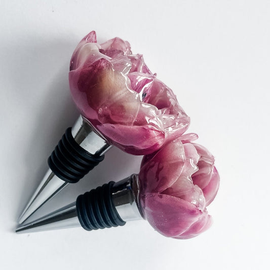 LILLA TULIPAN 3D vinstopper, tørket blomst - Interiør KNASK