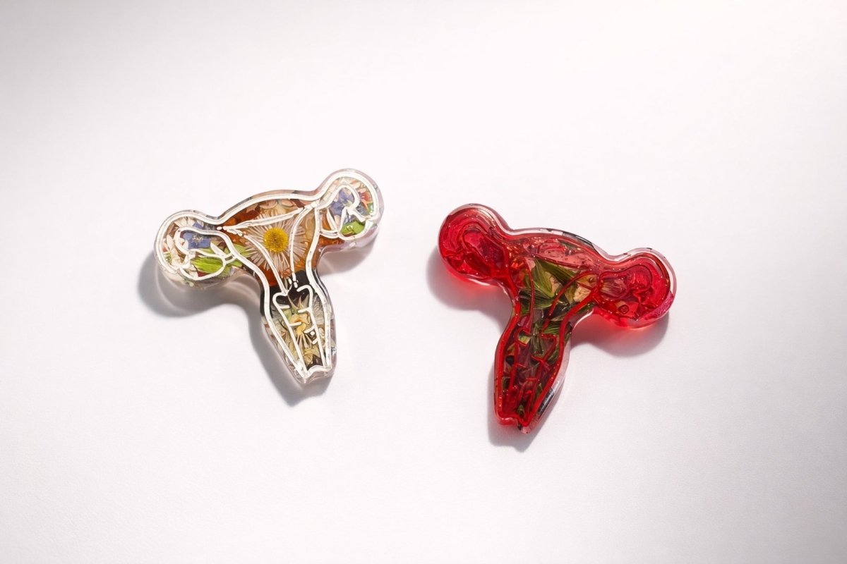 LIVMOR brosje - ekte tørkede blomster - Brosje KNASK