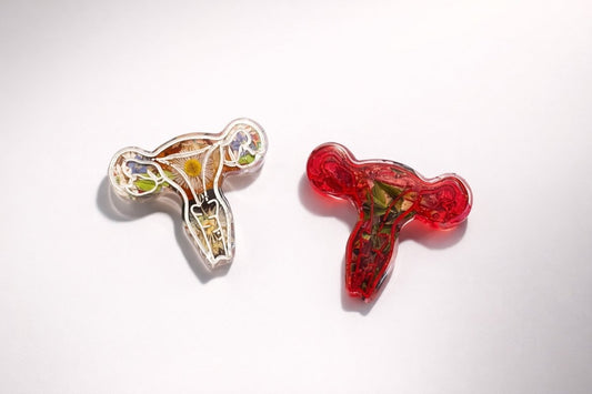 LIVMOR brosje - ekte tørkede blomster - Brosje KNASK