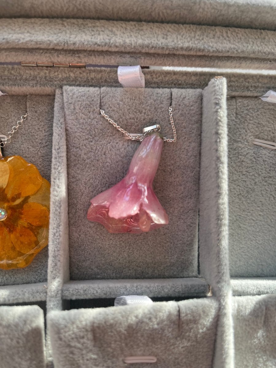 LØVEMUNN smykke - ekte tørket blomst - sølv - Smykke KNASK