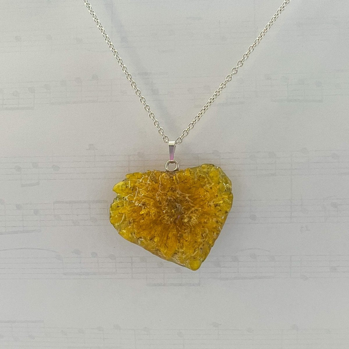 LØVETANN smykke - ekte tørket blomst - sølv - Smykke KNASK