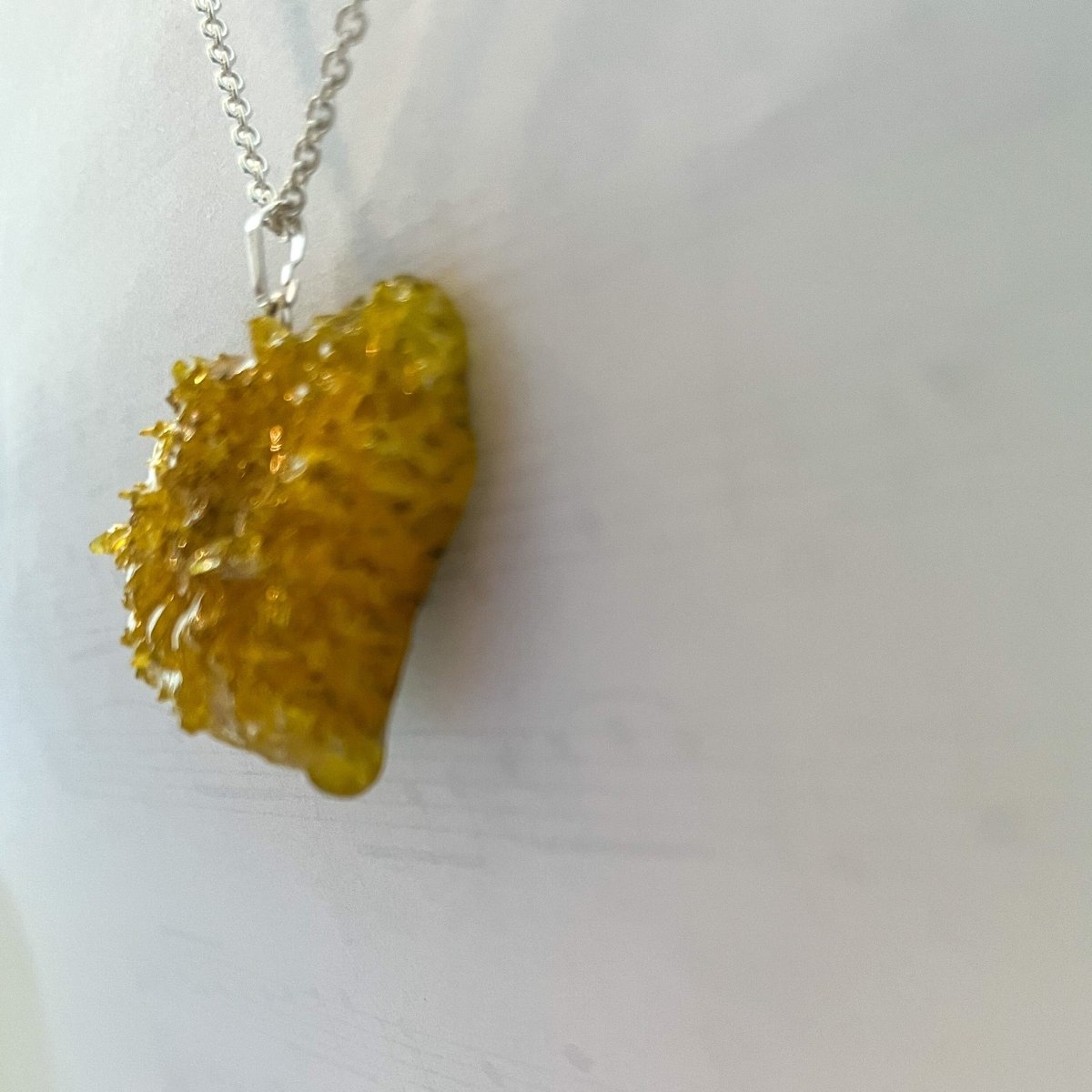 LØVETANN smykke - ekte tørket blomst - sølv - Smykke KNASK