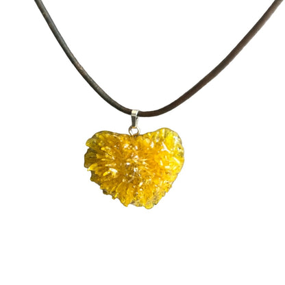 LØVETANN smykke - ekte tørket blomst - sølv - Smykke KNASK