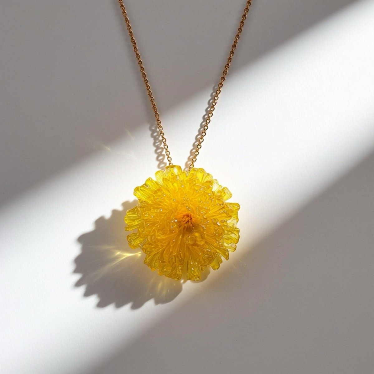 LØVETANN smykke - ekte tørket blomst - sølv - Smykke KNASK