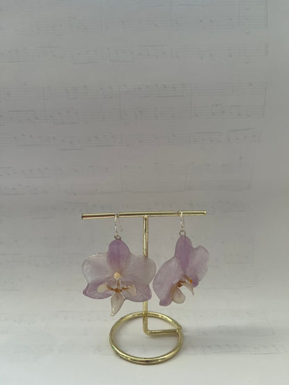 LYSEROSA ORKIDÉ smykke - ekte tørket blomst - Smykke KNASK