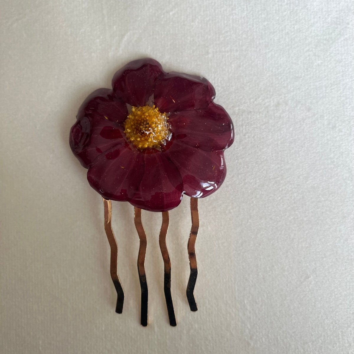 MIN LILLE HAGE hårnål kam - ekte tørkede blomster - Hårpynt KNASK