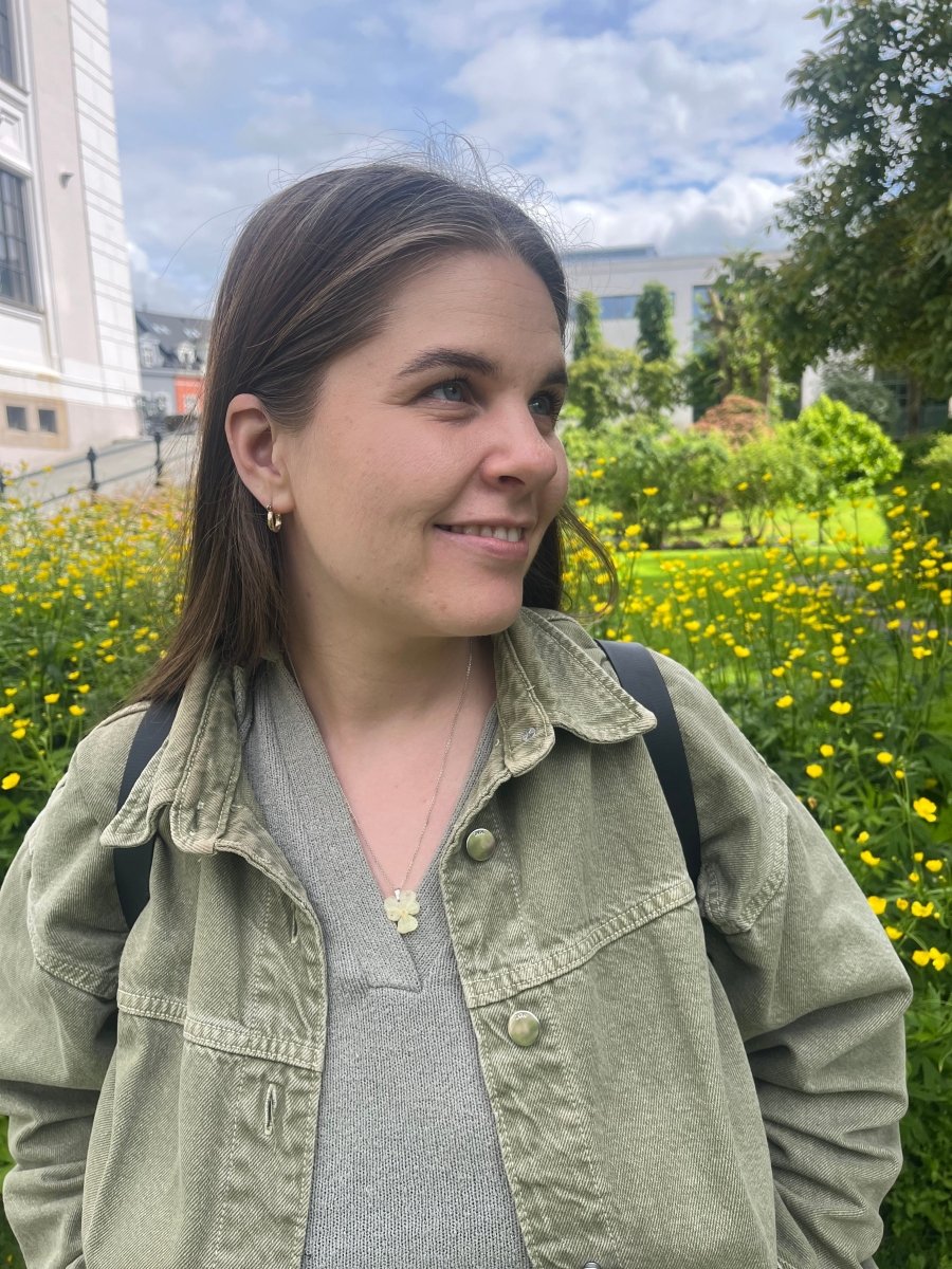 MINI FIOL smykke - ekte tørket stemorsblomst, Viola tricolor - Smykke KNASK