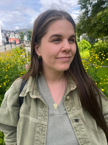 MINI FIOL smykke - ekte tørket stemorsblomst, Viola tricolor - Smykke KNASK