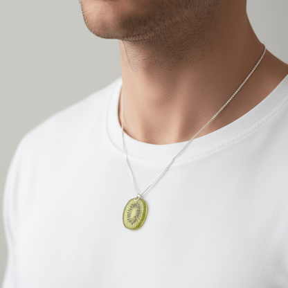 Mini - Kiwi frukt - smykke, presset kiwibær, - Smykke KNASK