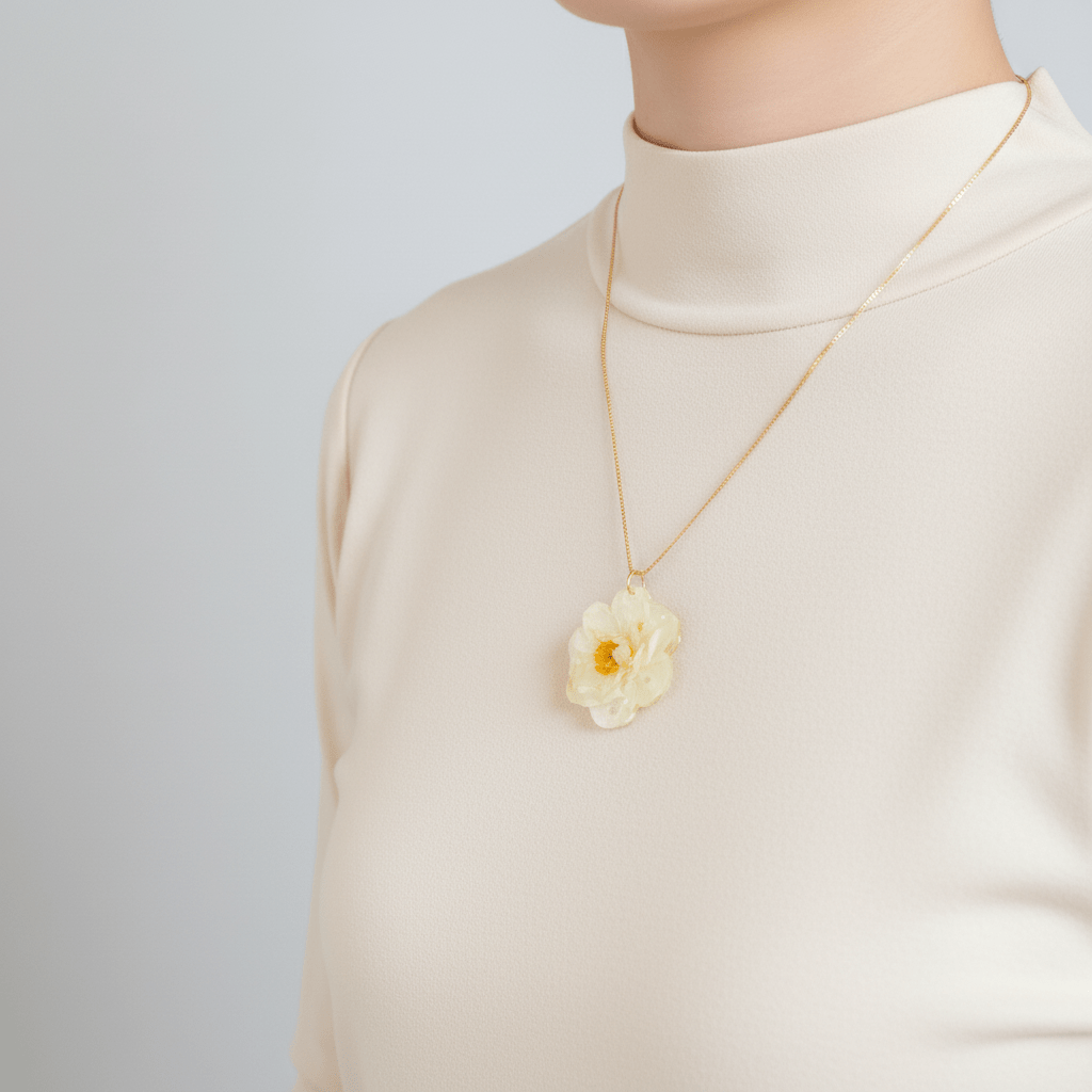 NARCISSUS Bridal Crown blomstersmykke, sølvkjede eller forgyllet messing - Smykke KNASK