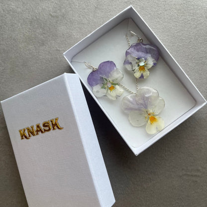 NATT & DAG gavesett - ekte tørkede blomster, sølv - Gavesett KNASK