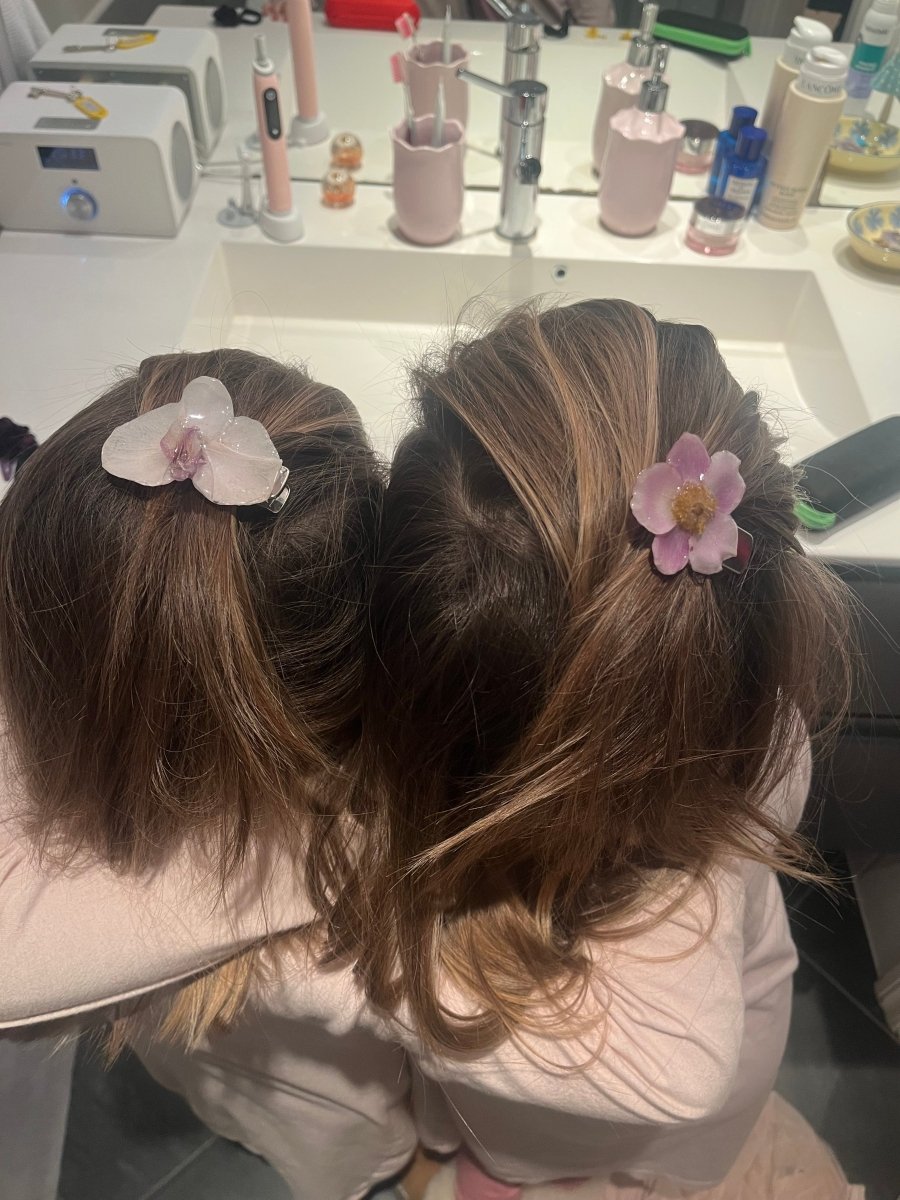 ORKIDÉ hårnål - ekte tørket blomst - Hårpynt KNASK