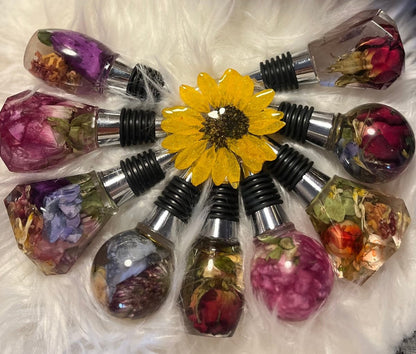 OverKNASKelse* VINSTOPPER, ekte tørkede blomster - Interiør KNASK