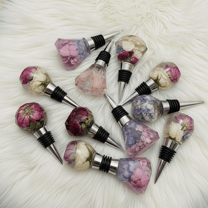 OverKNASKelse* VINSTOPPER, ekte tørkede blomster - Interiør KNASK