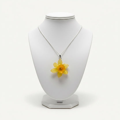 PÅSKELILJE smykke - ekte tørket blomst - Smykke KNASK