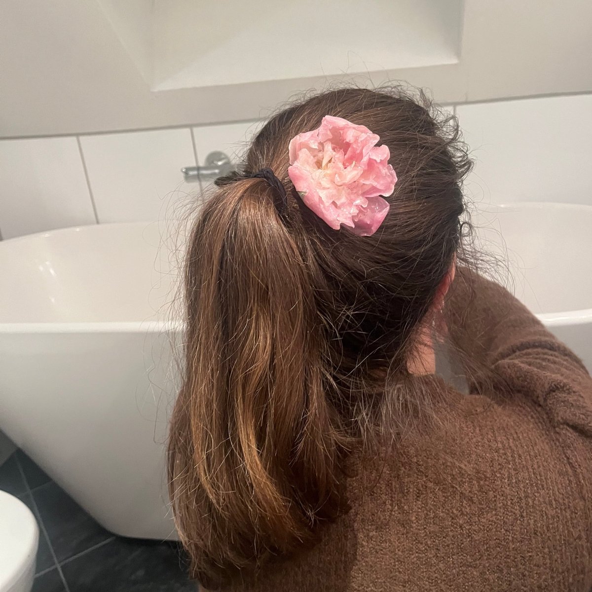 PEON HÅRNÅL - ekte tørket blomst - Hårpynt KNASK
