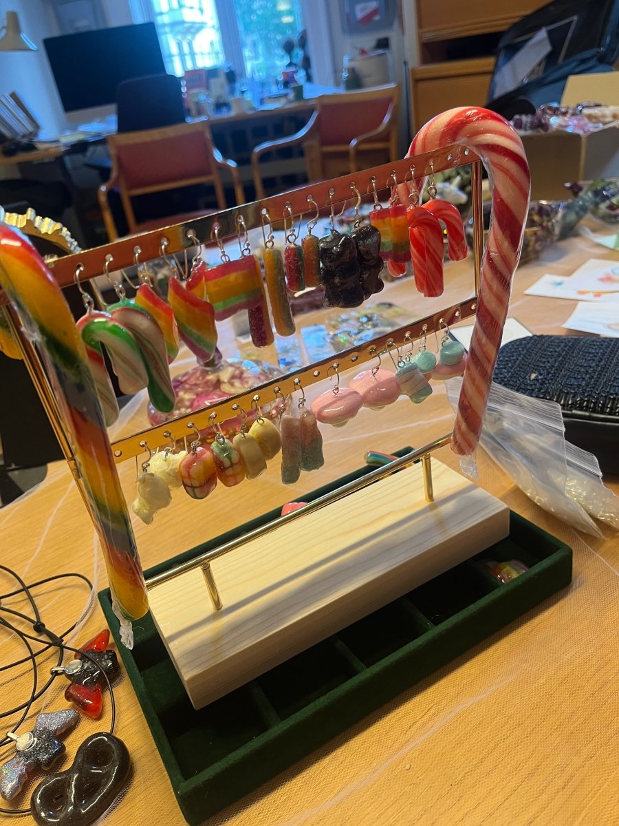 POLKAGRIS øredobber - Øredobber KNASK