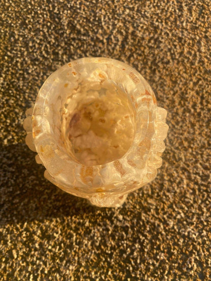 Popcorn hodeskalle skål, liten vasae, epoxy resin kunstharpiks - KNASK