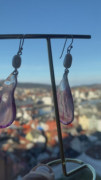 Tulipan øredobber, 925 sølv ørekroker