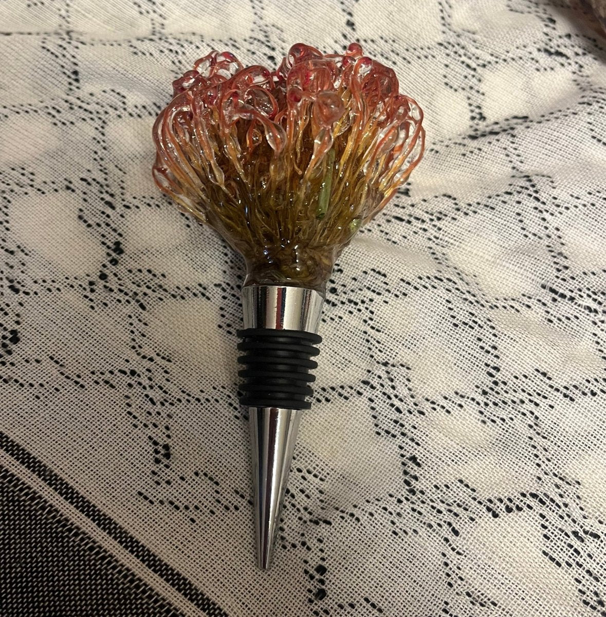 PROTEA vinstopper, ekte 3D - tørket blomst - Interiør KNASK