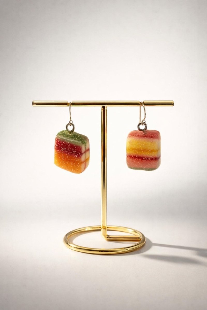 REGNBUE øredobber - ekte snop godteri, lesbisk PRIDE - flagg - Øredobber KNASK