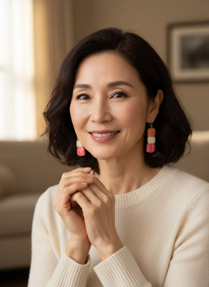 REGNBUE øredobber - ekte snop godteri, lesbisk PRIDE - flagg - Øredobber KNASK